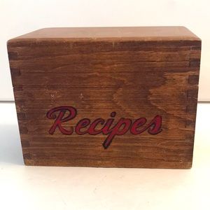 Recipe Box Dove Tail Corners